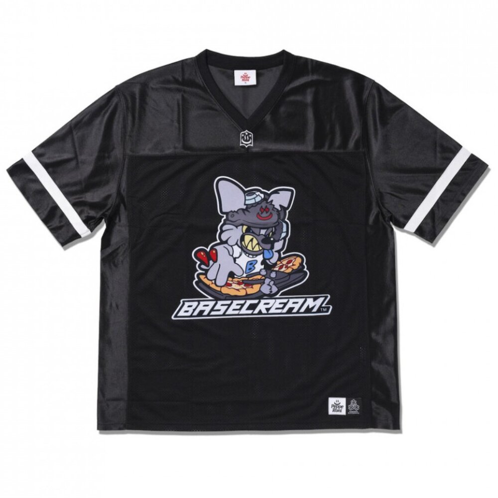 (NWOT) BASE CREAM x PPRN ‘KUKA’ Korea Unisex Football Jersey (Black) - Picture 4 of 16